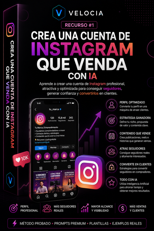 Crea una cuenta de Instagram que venda con IA