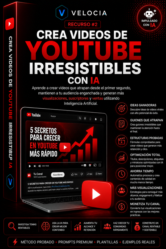 Crea vídeos de YouTube irresistibles con IA