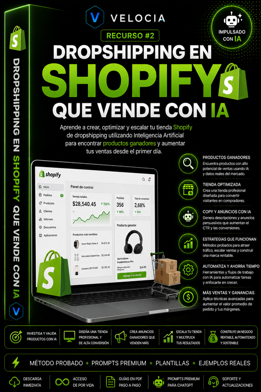 Encuentra productos ganadores para Shopify con IA