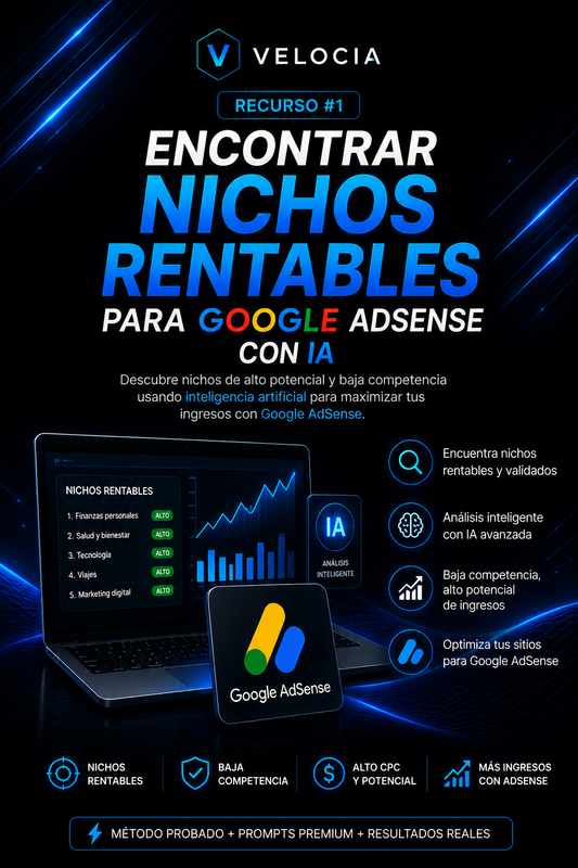 Encontrar nichos rentables para Google AdSense con IA