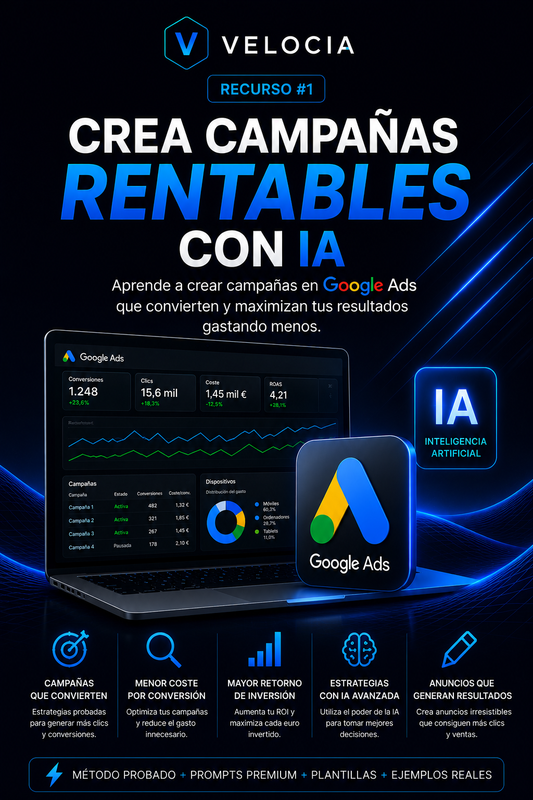 Crea campañas rentables en Google Ads con IA